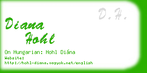 diana hohl business card